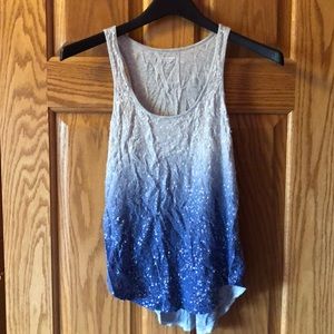 Ombré grey-blue tank